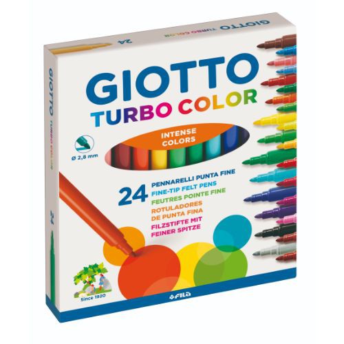 ปากกามาร์กเกอร์สี Giotto Turbo - คละสี 24 สี