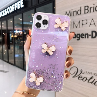 เคส VIVO 1901 1902 1904 1906 1940 1915 1929 1920 1907 V1907 1935 1938 1723 1718 1716 1713 1850 1601 1612 เคสโทรศัพท์หรูหราแฟชั่นคริสตัลบัตเตอร์ฟลายเคสปก