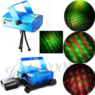 Mini Laser Stage lighting ไฟเลเซอร์ ไฟดิสโก้ ไฟเธค กระพริบตามจังหวะเพลง