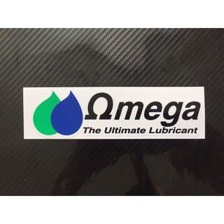 สติกเกอร์  OMEGA  ท้ายกระบะ 1คู่ ขนาด 30เซนติเมตร พิมพ์เคลือบอย่างดี