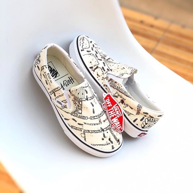 marauders map slip on vans