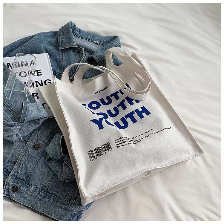 กระเป๋า​ผ้าแคนวาสแฟชั่นสไตล์​เกาหลี​สุดฮิต YOUTH