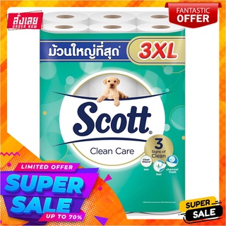 สก๊อตต์ คลีนแคร์ กระดาษชำระหนา 3 ชั้น 3XL x 24 ม้วนScott Clean Care Toilet Tissue 3XL x 24 Rolls