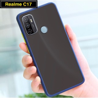 พร้อมส่ง Case Realme C17 เคสกันกระแทก ปุ่มสีผิวด้าน ขอบนิ่มหลังแข็ง เคสโทรศัพท์ เรียวมี [ ส่งจากไทย ]