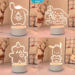 โมเดลฟิกเกอร์ อนิเมะ Cinnamoroll Dog My Melody Kuromi Sanrio Hellow Kittys 3D ของเล่นสําหรับเด็ก