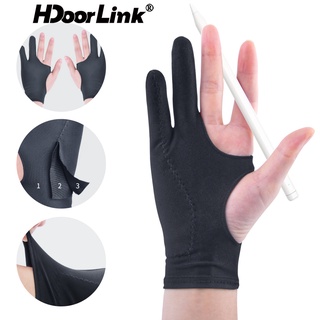 Hdoorlink ถุงมือปากกาสไตลัส หน้าจอสัมผัส 2 นิ้ว ป้องกันการสัมผัสผิดพลาด