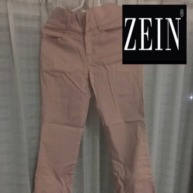 กางเกงขายาว สีชมพู ยี่ห้อ Zein