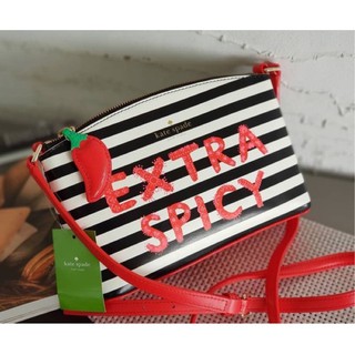 (ผ่อน0%) กระเป๋า สะพายข้าง KATE SPADE WKRU5324 Extra Spicy Millie, Black