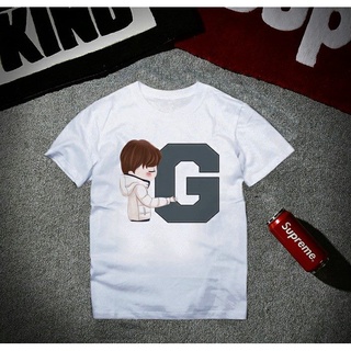 เสื้อสกรีนอักษรน่ารักๆ การ์ตูนชาย ตัว G ลายน่ารักๆ ใส่สบาย ไม่ยืดไม่ย้วย