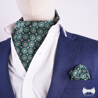 เซ็ทคราวาท+ผ้าเช็ดหน้าสูท-Cravat + pocket square