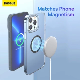 Baseus Magnetic Ring Series แผ่นโลหะแม่เหล็กสำหรับชาร์จไร้สาย Magsafe สําหรับ iPhone 14/13/12/11/XS อุปกรณ์เสริมมือถือ