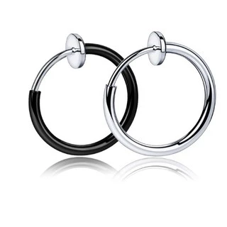ต่างหูหนีบ สปริง ห่วงเปล่า ไม่ต้องเจาะหู พร้อมส่ง | NSPR |Clip On Nose Belly Button Ring - 1 ข้าง
