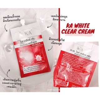 (กล่อง x6ซอง) เคเอ ไวท์ เคลียร์ ครีม KA WHITE CLEAR CREAM สูตรลดริ้วรอยแบบมือโปร 8 กรัม