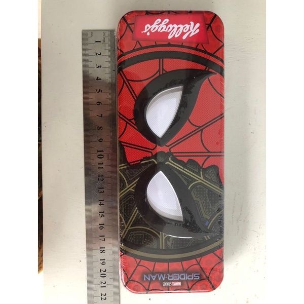 กล่องดินสอกล่องดีบุกสไปเดอร์แมนดั้งเดิม Kellogs Cereal