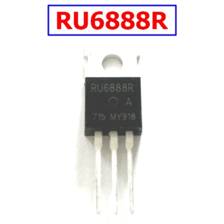 RU6888R ของแท้ ใหม่ ราคาต่อ1 ชิ้น 6888R RU6888  #1261 N-Channel Advanced Power MOSFET 68V/88A TO-220