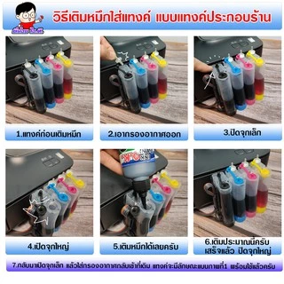 (OK-S)✨ หมึกเติม ปรินเตอร์ INKTANK OK ขนาด 100cc 💥เติมปริ้นเตอร์ได้ทุกรุ่น ทุกยี่ห้อ💦