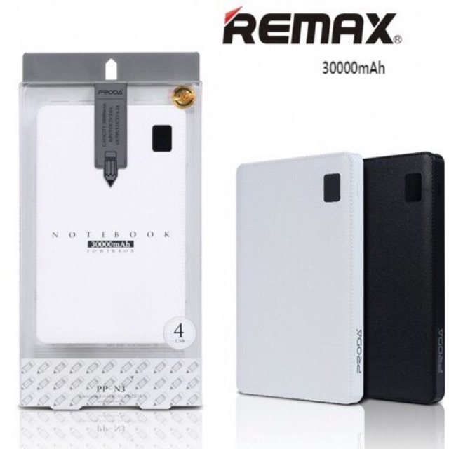 power bank มีจอLCD Remax Proda notebook 30000mAh 4port
