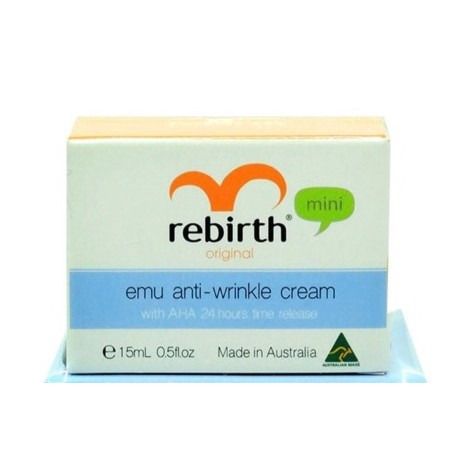 💙พร้อมส่ง✨ครีมน้ำมันนกอีมู รีเบิร์ท Rebirth Emu AntiWrinkle Cream With AHA 24 Hours Time Release ครีมอีมู ขนาด15 กรัม