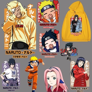 Bandai แผ่นรีดติดเสื้อ ลายนารูโตะ Kakashi Uzumaki สําหรับตกแต่งเสื้อผ้า