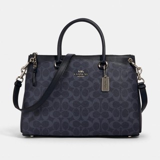 กระเป๋า Coach ของแท้ ของใหม่ รุ่น Signature Mia Satchel in Denim Midnight (91510)