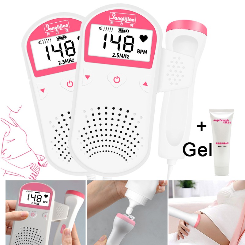 2.5MHZ Heart monitor หญิงตั้งครรภ์ home Doppler การเคลื่อนไหวของทารกในครรภ์ไม่มีรังสี Doppler ของทาร