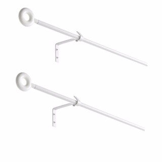 IRJA ชุดราวม่าน Curtain rod set 140 cm / 2 ชิ้น (ขาว)