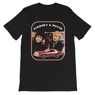 เสื้อยืดคอกลมcrew neckเสื้อกันหนาว มีฮู้ด ลายกราฟฟิค Starsky Hutch Retro 1975 สไตล์วินเทจ สําหรับผู้ชายS-4XL