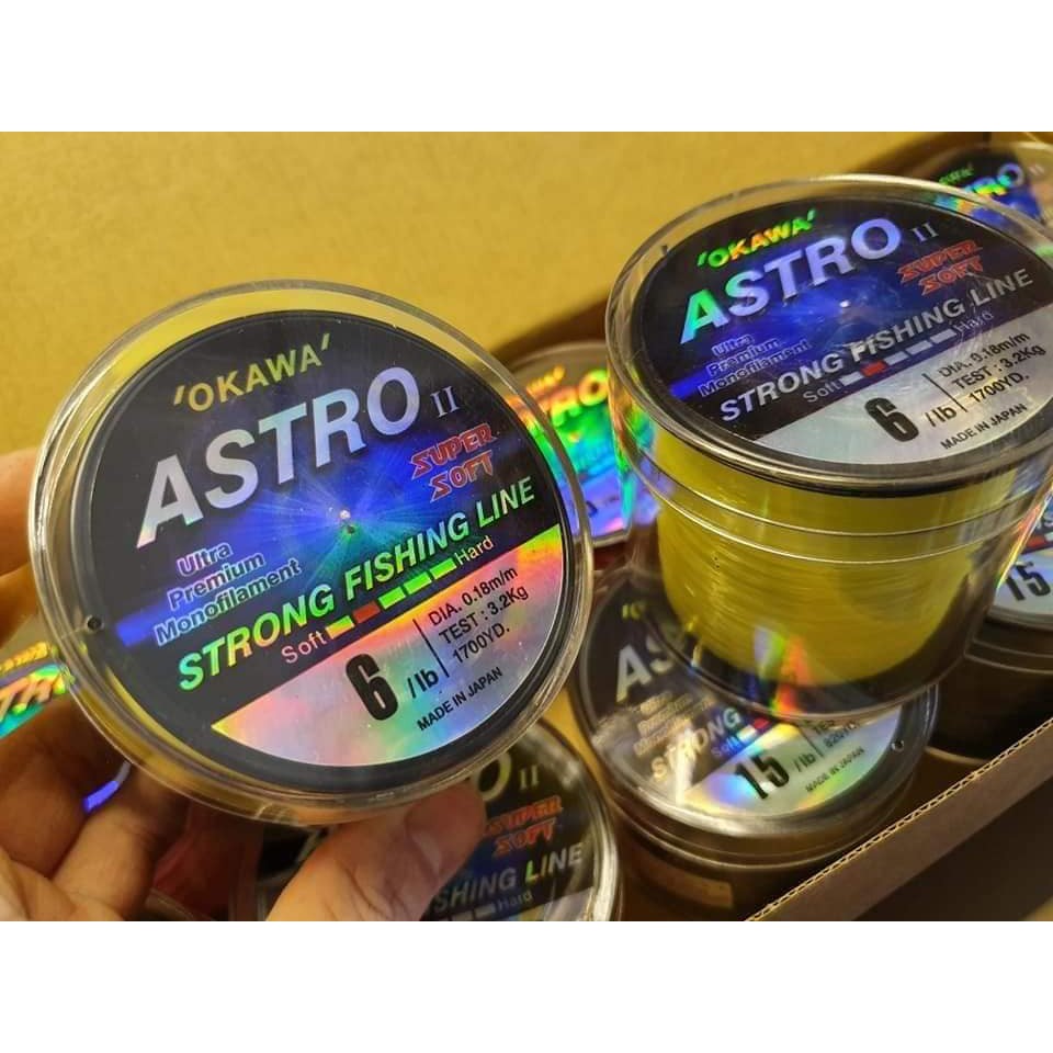 สายเอ็น OKAWA ASTRO II มีของแถมทุกรายการ สีเหลือง