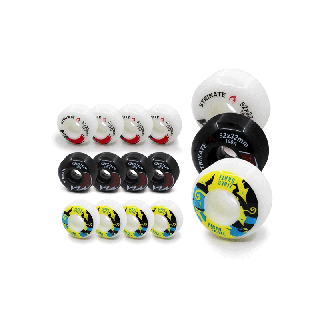 โปรโมชั่น : ล้อสเก็ตบอร์ด STRIKATE 100A เซท 4ชิ้น วัสดุทนทาน ขนาด 5232mm ล้อPU Double Rocker Extreme