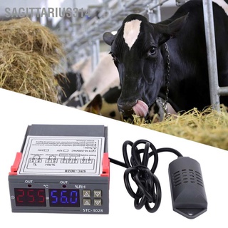 Sagittarius314  【 ซื้อ 1 แถม 1】STC-3028 อุณหภูมิจอแสดงผลดิจิตอลและเครื่องควบคุมความชื้นที่มีเซ็นเซอร์แบบบูรณาการ