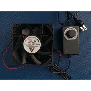 IP67พัดลมกันน้ำ 12v ปรับความเร็วได้ มีตัวปรับวอลลุ่ม สีดำ