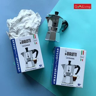 Bialetti หม้อต้มกาแฟ Moka Pot รุ่นโมคาเอ็กซ์เพรส ขนาด 3 ถ้วย/BL-0001162 (สีเงิน)