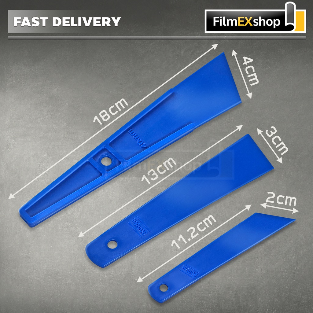 เกียงรีดฟิล์ม อุปกรณ์ติดฟิล์มกรองแสง เครื่องมือช่างฟิล์ม WR8 Heat Resist Plastic Squeegee Window Tint Tool