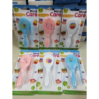 Mind Careชุดแปรงหวีผมเด็กแรกเกิดลายสัตว์Set2ชิ้น