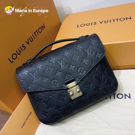 Maria brand new/ LV / Louis Vuitton M41487/M44881 POCHETTE MéTIS Black embossed messenger bag Crossbody bag Shoulder bag