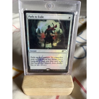 การ์ด MTG Magic the gathering EDH Foil path to Exile รุ่น FNM Promo