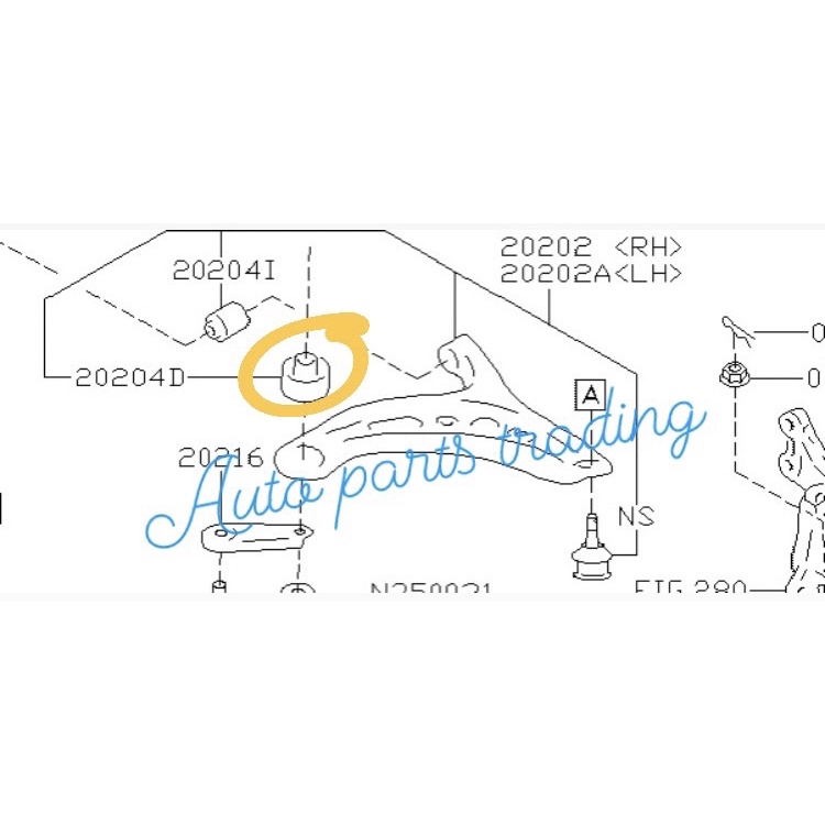 TOYOTA GT86 ZN6, SUBARU BRZ ZC6 ช่วงล่างแขน BUSH JAPAN