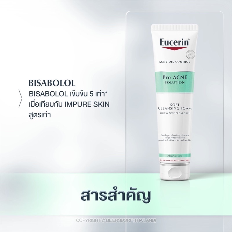 Eucerin Pro Acne Solution Soft Cleansing Foam 150G (ยูเซอริน  โฟมล้างหน้า ลดปัญหาสิว ลดผิวมัน รอยดำ รอยแดง) | Shopee Thailand
