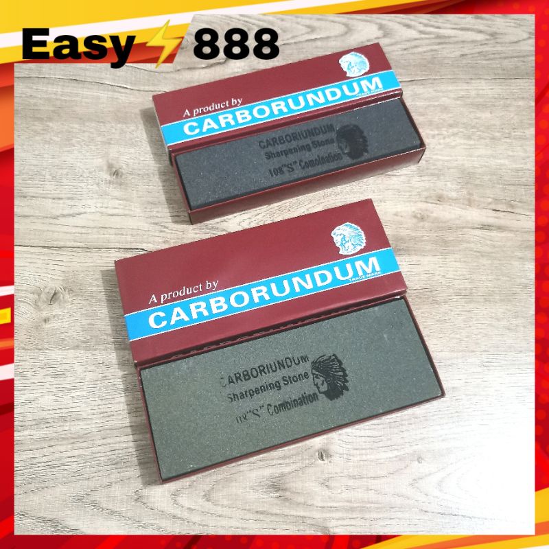 หินลับมีด หินฝนมีด 2 หน้า​ตราคนป่า มีขนาด 8x2x1​, 8×3×1, 6x2x1​ลับมีด