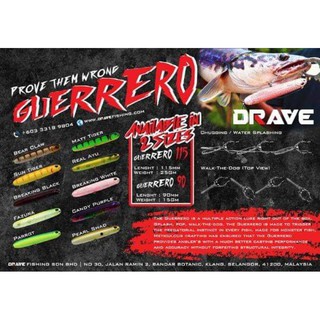DRAVE GUERRERO 90mm ,115mm - WALK THE DOG- POPPING ACTION