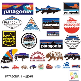 Patagonia สติ๊กเกอร์ติดหมวกกันน็อคกันน้ําสําหรับตั้งแคมป์