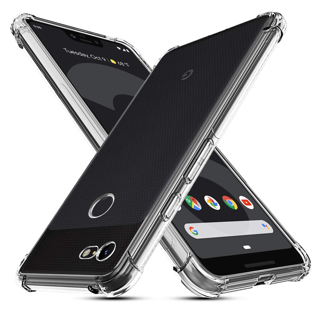 สําหรับ Google Pixel 3a 2 3 XL เคสกันกระแทกแบบนุ ่ ม Crystal Clear Gel TPU ฝาครอบกันกระแทก