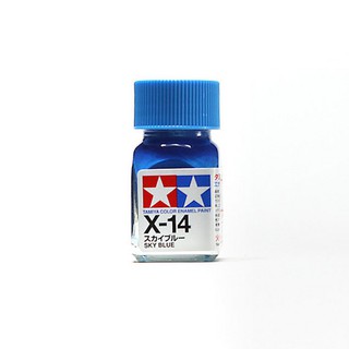 Tamiya Enamel Color 80014 X-14 Sky Blue (Gloss) 45135132 (สี)