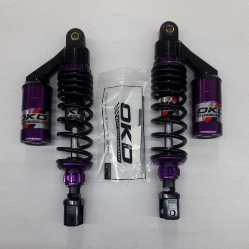 ลดราคา โช้ค(OKD)รุ่นRevo PLUS ยาว310มม.รถรุ่นPCX/N-MAX สีดำ/ม้วง #ค้นหาเพิ่มเติม หมวกกันน็อค กันสะบัดYSS สวิงอาร์มมิเนียม โช้คหน้าหัวกลับ