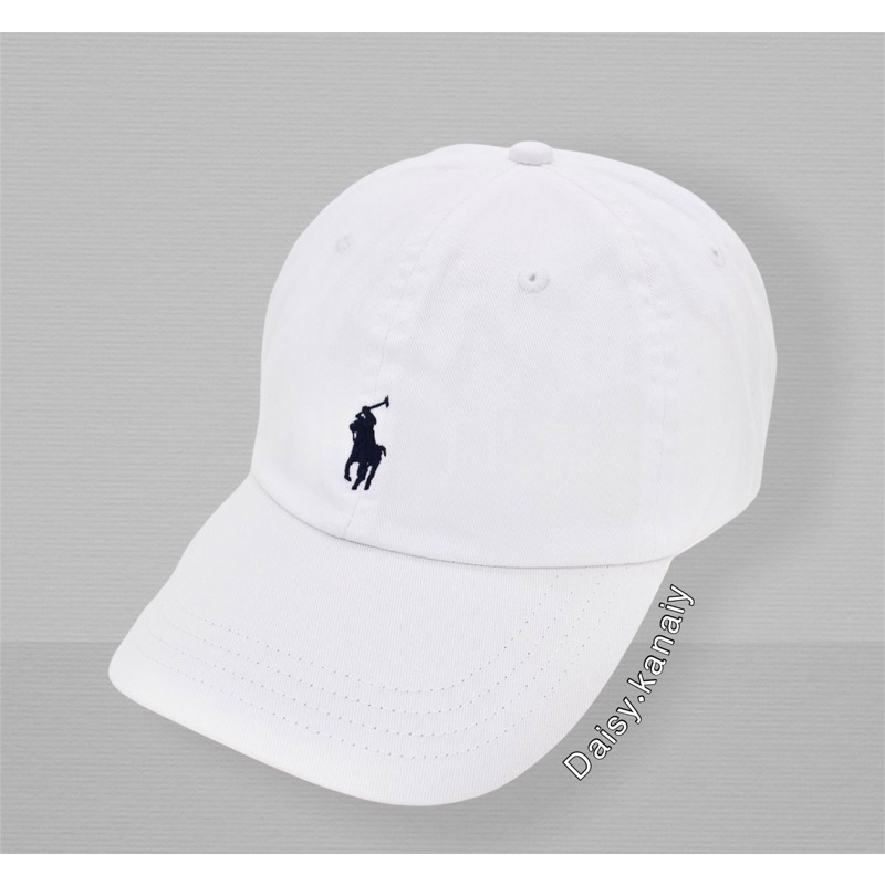 หมวกแก๊ป POLO ralphlauren cap ม้าเล็ก สีขาว