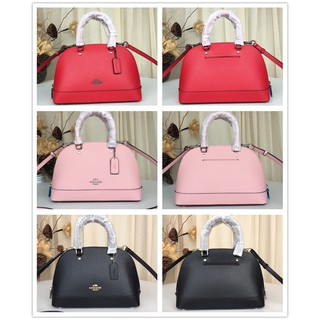 COACH F27591 กระเป๋าสะพายหนังใหม่ / แฟชั่นกระเป๋า Messenger สีบริสุทธิ์