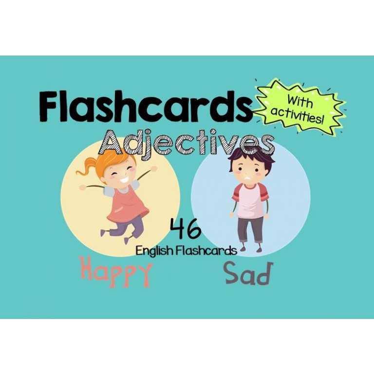 บัตรคําศัพท์พร้อมกิจกรรม (Adjectives)- อังกฤษ/ภาษา/วรรณกรรม/เด็ก/ก่อนวัยเรียน/การศึกษา/เรียนรู้