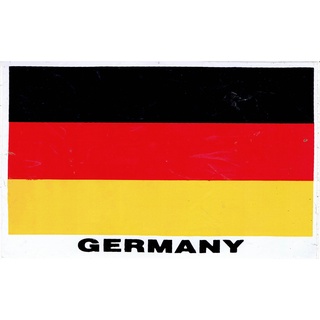 สติกเกอร์ธงชาติเยอรมัน Germany Flag สติกเกอร์แต่งรถสำหรับติดรถมอเตอร์ไซด์ รถยนต์ ขนาด14 X 8.5 cm จำนวน 1แผ่น ST194