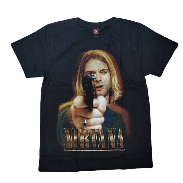 เสื้อวง Nirvana T-shirt เสื้อวงร็อค Nirvana ผ้าฝ้ายแท้