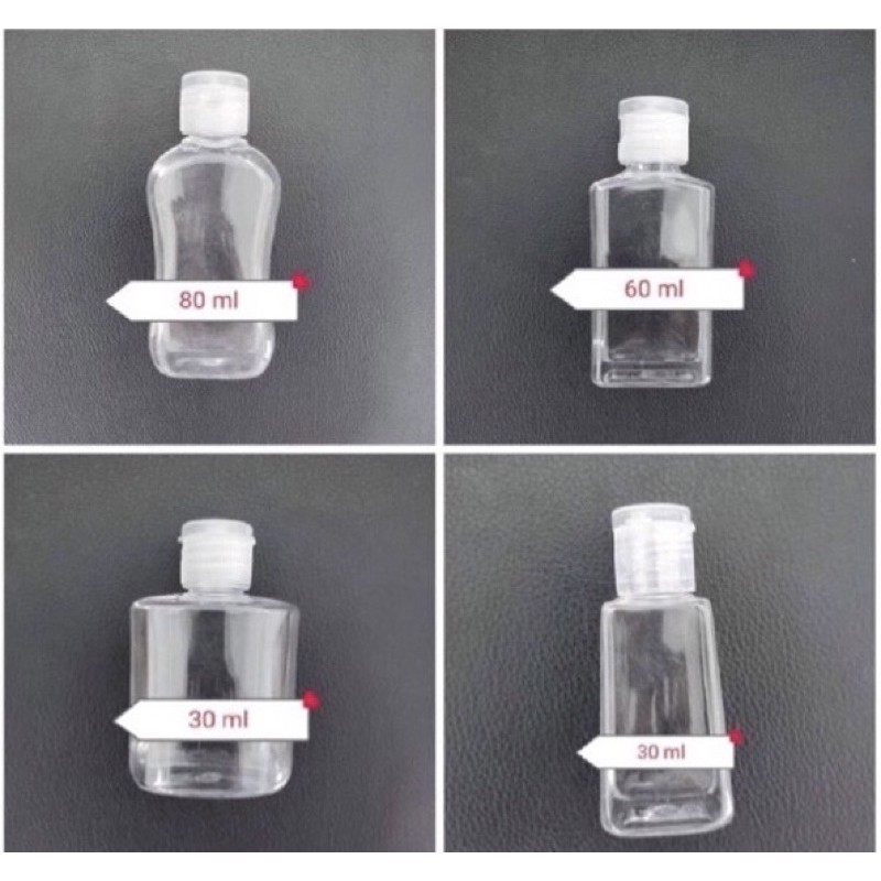 สุดคุ้ม🔥ขวดเจลพลาสติก เกรดดี 30ml-60ml-80ml